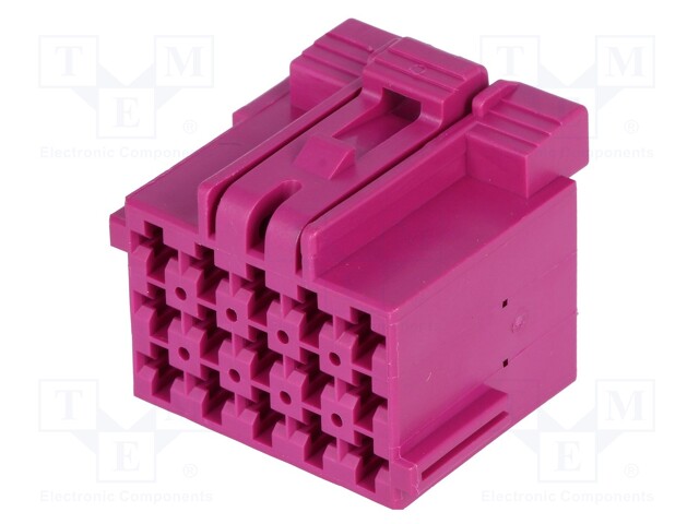 Connector: rectangular; JPT; plug; female; w/o contacts; PIN: 15