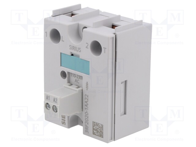 Relay: solid state; Ucntrl: 110÷230VAC; 20A; 24÷230VAC; -25÷60°C