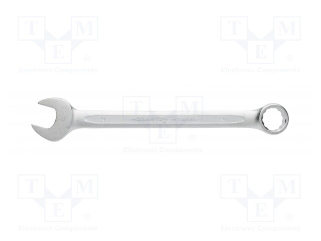 Wrench; combination spanner; 20mm; Chrom-vanadium steel