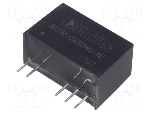 Converter: DC/DC; 2W; Uin: 4.5÷5.5V; Uout: 9VDC; Uout2: -9VDC; SIP7