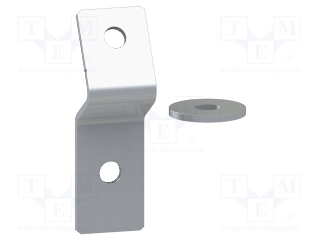 Angle bracket; steel; H: 20mm; L: 130mm; D: 90mm; Plating: zinc