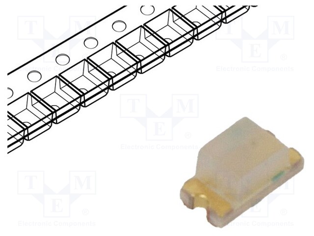 LED; SMD; 0603; green; 45÷145mcd; 1.6x0.8x0.8mm; 140°; 3.4÷3.9V