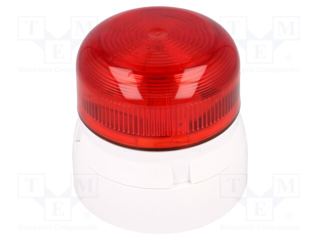 Signaller: lighting; flashing light; red; Series: Flashguard; IP65