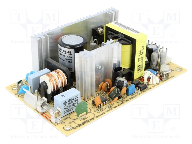 Power supply: switched-mode; 64.8W; 127÷370VDC; 90÷264VAC; OUT: 1