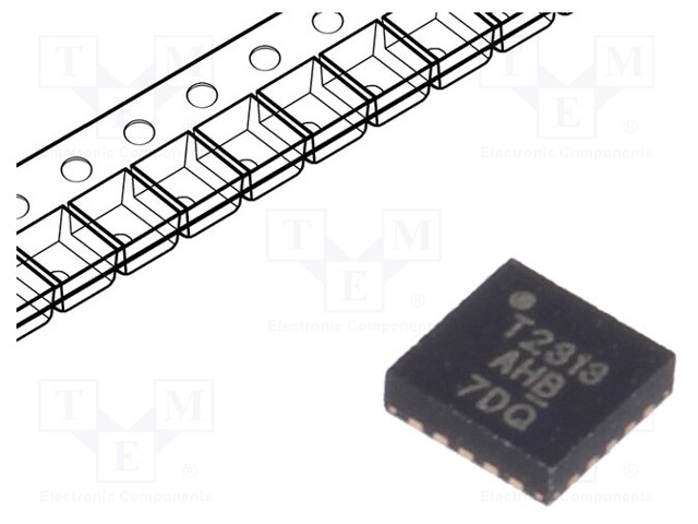 AVR microcontroller; EEPROM: 128B; SRAM: 128B; Flash: 2kB; VQFN20