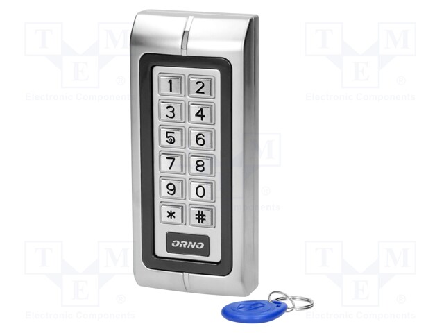 RFID combination lock; wall mount; 12VDC; IP44; -40÷60°C; 0÷99s