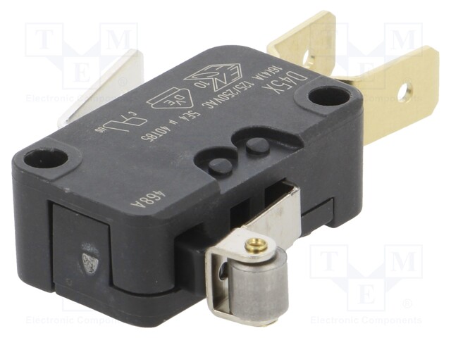 Microswitch SNAP ACTION; SPDT; 16A/250VAC; 4A/250VDC; ON-(ON)