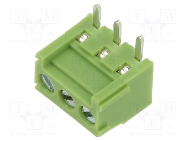 PCB terminal block; straight; 3.5mm; ways: 3; on PCBs; terminal