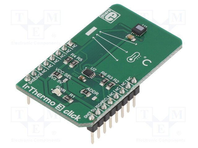 Click board; temperature sensor; I2C; MLX90632,PCA9306; 3.3/5VDC