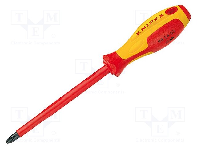 Screwdriver; insulated; Phillips; PH3; Blade length: 150mm; 1kVAC