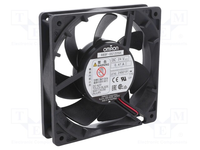 Fan: DC; axial; 125x125x25mm; 220.8m3/h; 51dBA; ball bearing