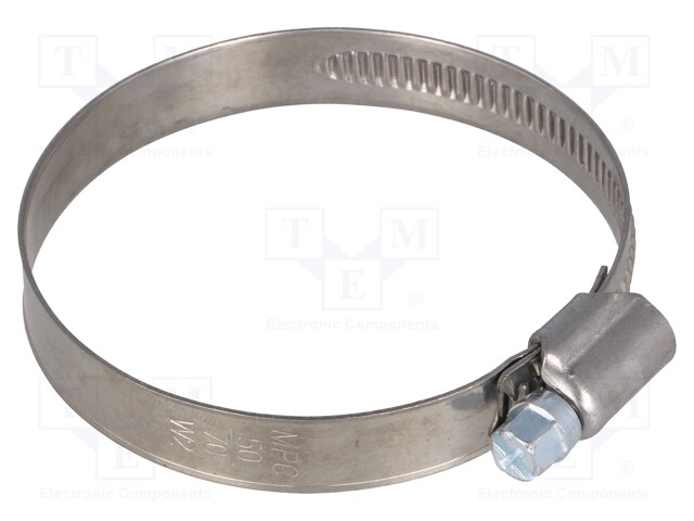 Worm gear clamp; W: 12mm; Clamping: 50÷70mm; Man.series: DD; W2