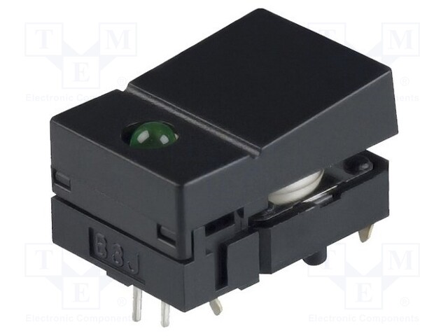 Switch: keypad; Pos: 2; SPST-NO; 0.05A/24VDC; black; Illumin: LED