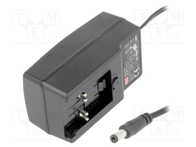 Power supply: switched-mode; 15VDC; 2A; Out: 5,5/2,1; 30W; -10÷50°C