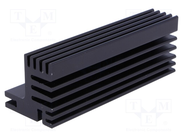 Heatsink: extruded; TO220; black; L: 84mm; W: 30mm; H: 31mm; 5.5K/W