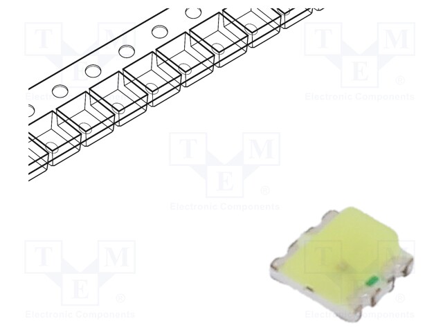 LED; SMD; 0603; red/cold white; 1.6x1.5x0.6mm; 120°; 5mA