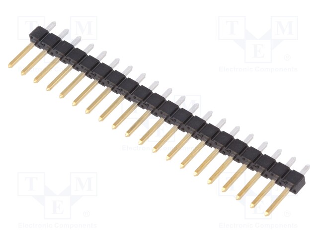 Pin header; pin strips; BERGSTIK II; male; PIN: 20; straight; THT