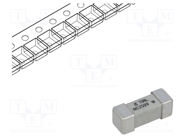 Fuse: fuse; time-lag; 1A; SMD; ceramic; 12,1x4,5mm; 465