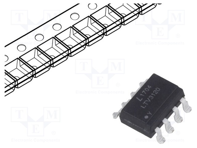 Optocoupler; SMD; Channels: 1; Out: IGBT driver; 5kV; Gull wing 8