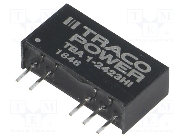 Converter: DC/DC; 1W; Uin: 21.6÷26.4V; Uout: 15VDC; Uout2: -15VDC