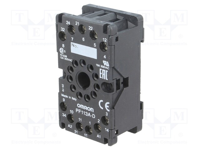 Socket; Mounting: DIN; Series: MKS; Electr.connect: round socket
