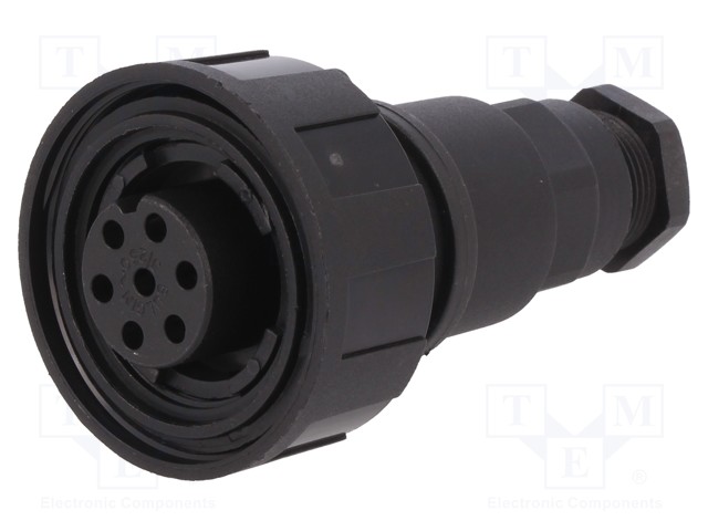 Connector: circular; plug; female; PIN: 7; Buccaneer Standard; IP68