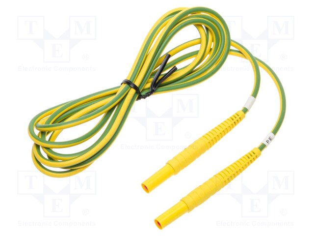 Test lead; banana plug 4mm,both sides; insulated; Urated: 1kV