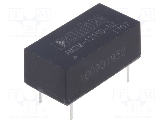 Converter: DC/DC; 2W; Uin: 10.8÷13.2V; Uout: 15VDC; Uout2: -15VDC