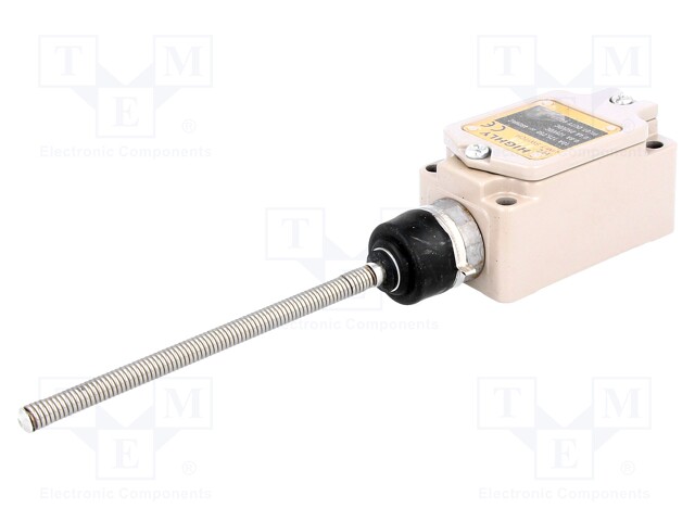 Limit switch; spring, total length 110mm; NO + NC; 10A; M20; IP64