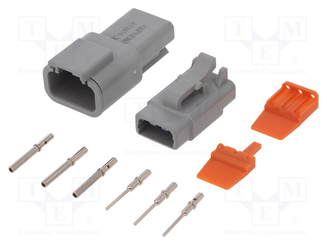 Connector: wire-wire; ATM; plug; male + female; Size: 20; PIN: 3