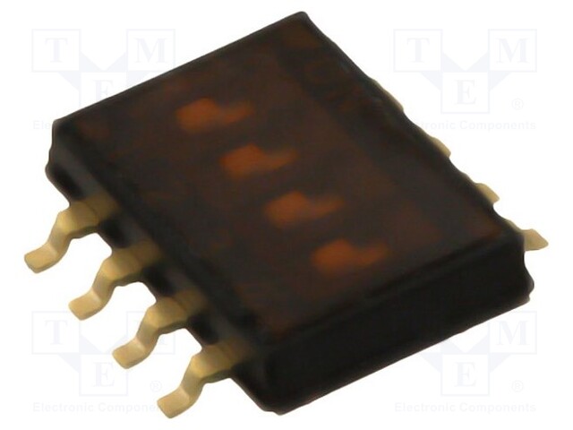 Switch: DIP-SWITCH; Poles number: 4; ON-OFF; 0.025A/24VDC; Pos: 2