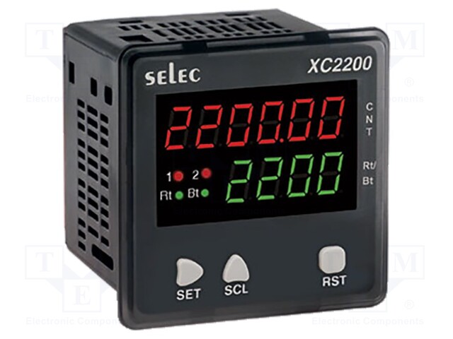 Meter: programmable; digital,mounting; on panel; 6-digit LED
