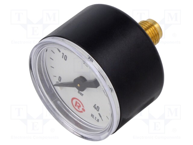 Manometer; 0÷40bar; 40mm; non-aggressive liquids,inert gases