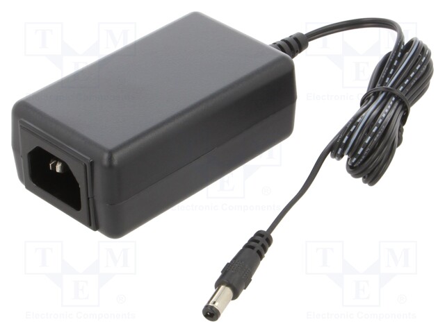 Power supply: switched-mode; 15VDC; 1A; Out: 5,5/2,1; 15W; desktop