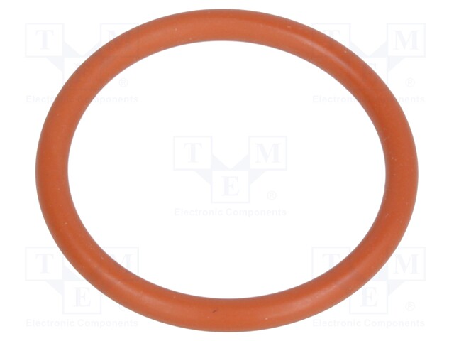 O-ring gasket; VMQ; D: 1.8mm; Øint: 17mm; PG13,5; red; -60÷250°C