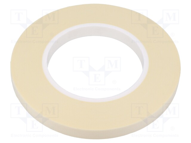 Tape: acetate; W: 12mm; L: 50m; D: 0.21mm; white; acetate cloth; 10%