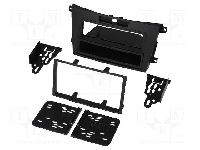 Radio mounting frame; Mazda; 2 ISO; black