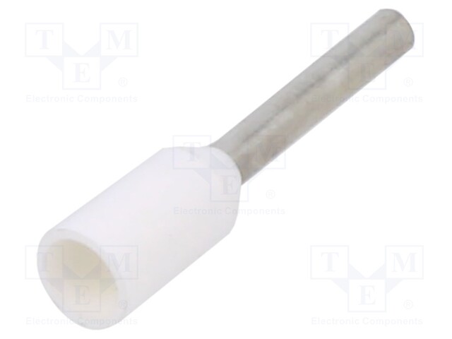 TERMINAL, WIRE FERRULE, 20AWG, WHT