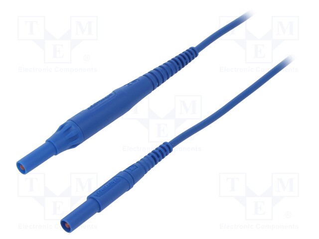 Test lead; PVC; 2m; blue; 8A; Cond.cross sec: 1mm2