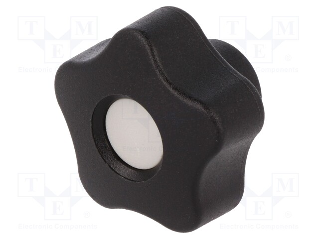 Knob; Dia: 32mm; M5; 12mm; H: 23mm; technopolymer (PP); black