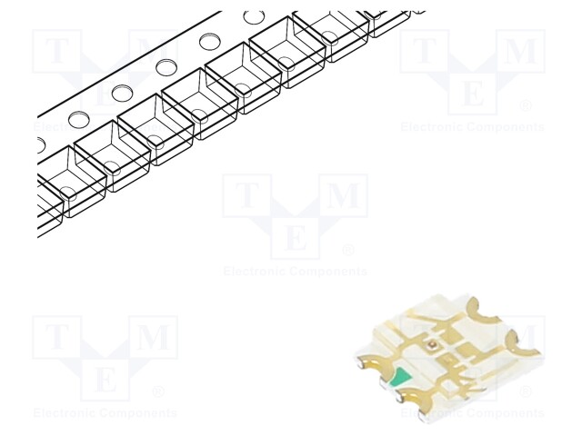 LED; SMD; 1206; orange/green; 3.2x2.7x0.7mm; 140°; 1.8÷2.4/3÷3.4V