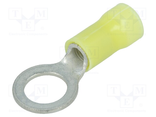 Ring terminal; M8; Ø: 8.3mm; 3÷6mm2; crimped; for cable; insulated