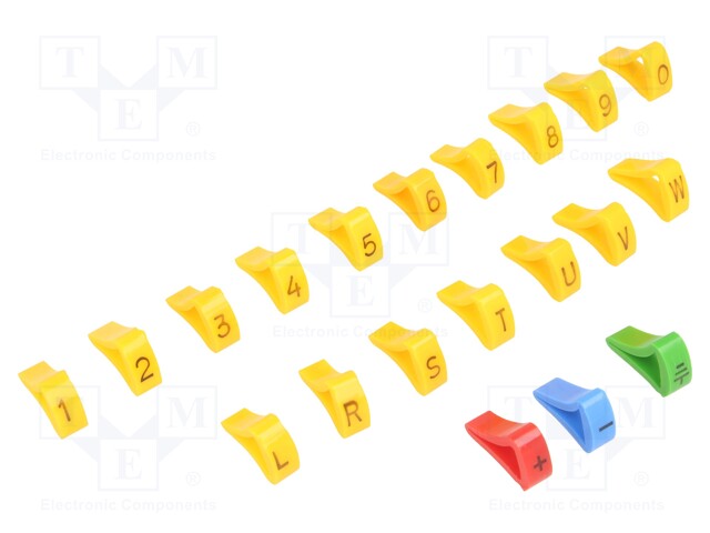 A kit of cable labels; 6÷10.5mm; Pcs.quantity in set: 600; L: 5mm