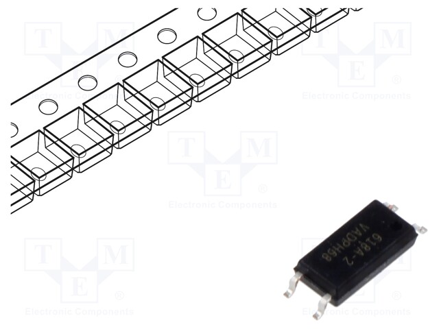 Optocoupler, 1 Channel, LSOP, 4 Pins, 60 mA, 5 kV, 63 %