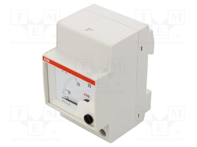 Meter; for DIN rail mounting; 0÷30A; Class: 1,5; 50÷60Hz; IP20