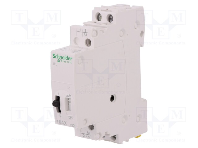 Relay: installation; bistable; NO x2; Ucoil: 230VAC; Ucoil: 110VDC