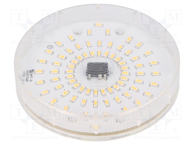 LED lamp; warm white; GX53; 230VAC; 320lm; 4.5W; 140°; 2800K