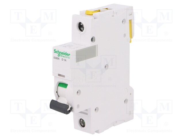 Circuit breaker; 230VAC; Inom: 1A; Poles: 1; DIN; Charact: D; 6kA