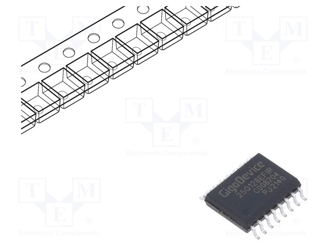 IC: FLASH memory; 128Mb; Quad I/O,SPI; 133MHz; 2.7÷3.6V; SOP16