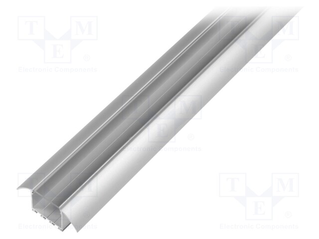 Profiles for LED modules; transparent; recessed; L: 2m; aluminium